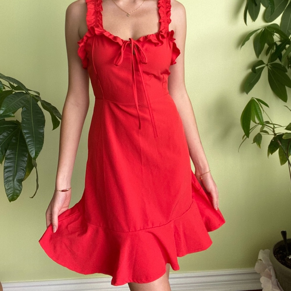 Red dress